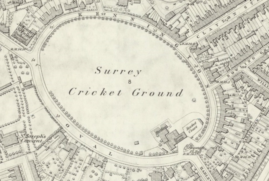 London - Kennington Oval : Map credit National Library of Scotland